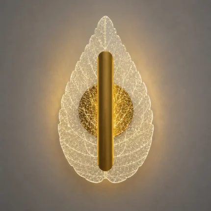 Imperial Crystal Leaf LED Wall Lamp