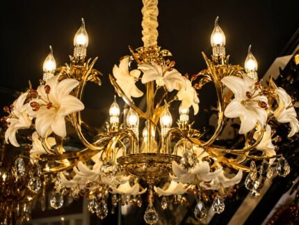 Luxury Floral Crystal Chandelier