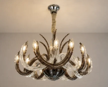 Luxury Smoke Glass Chandelier