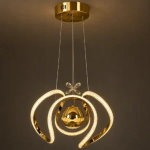 Imperial Modern Spiral LED Pendant Chandelier