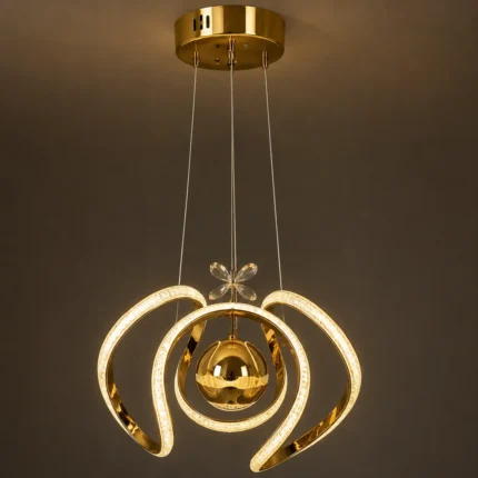 Imperial Modern Spiral LED Pendant Chandelier