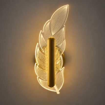 Imperial Feather Glow LED Wall Lamp